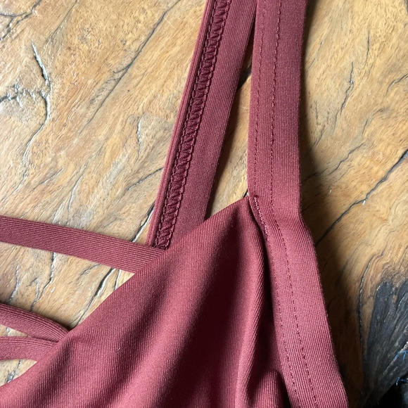 Seafolly Anthropologie Women's Active One Piece Swimsuit in Plum - Picture 9 of 11